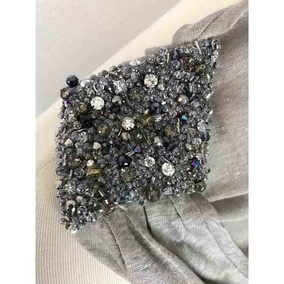 Joie Linen Pullover Beaded Shoulder Tank Top - Picture 5 of 8